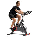Sunny Health & Fitness Premium Indoor Cycling Smart Stationary Bike Grey