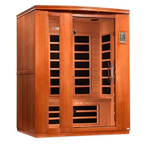 Dynamic Saunas Lugano 3-Person Low EMF FAR Infrared Sauna Carbon