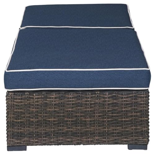 Signature Design by Ashley Grasson Lane Contemporary Chaise Lounge with Cushion Blue