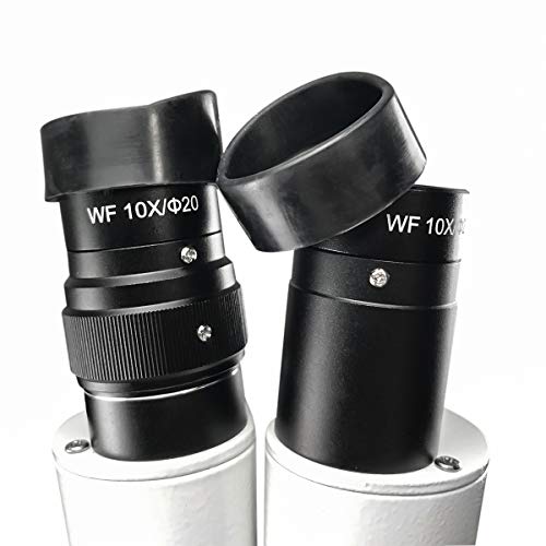 NSKI Dental Lab Binocular Microscope 10X with 5W LED Light 360° Revolving Head