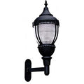 DABMAR LIGHTING Powder Coated Cast Aluminum Wall Light Fixture Clear Green