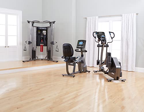 Life Fitness RS3 Recumbent Indoor Cycling Exercise Bike Titanium