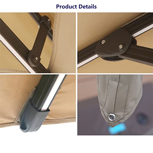LOERSS Large Cantilever Umbrella Red