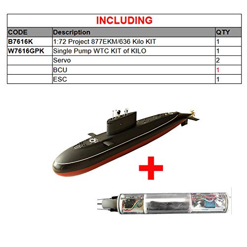 HOOBEN Arkmodel 1:72 Kilo Class Submarine Model Kit with WTC Pump