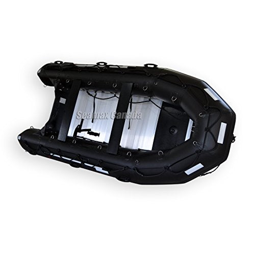 Seamax Ocean430T Commercial Grade PVC Inflatable Boat 14ft Black