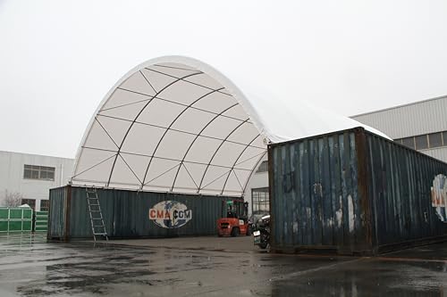 Kaimei 20'x40' Heavy Duty Shipping Container Canopy Shelter White