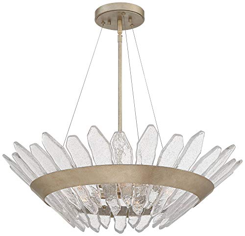 Stiffel Hartford Gray Iron Pendant Chandelier Clear