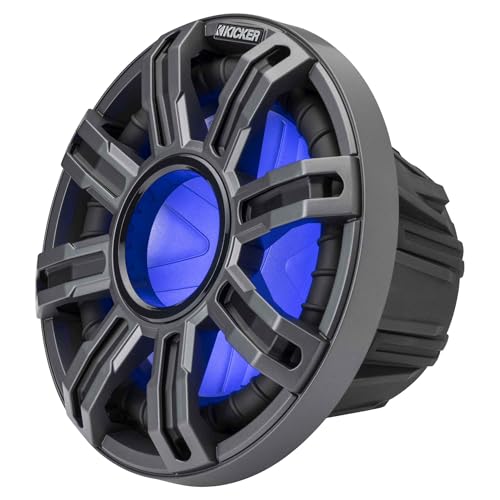 KICKER MWF 10-Inch Premium Marine Subwoofer & 48KXMA8008 Amp Bundle