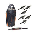 RAVIN Crossbows Hard Case with Shoulder Sling and Hunting Broadheads Kit Black