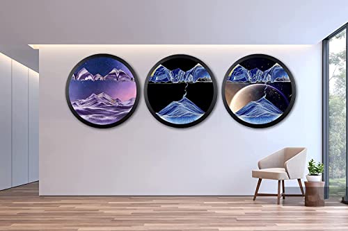 AECEVAN Wall Mount Moving Sand Art Sculpture D