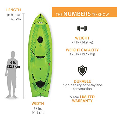 Lifetime Kokanee Sit-On-Top Kayak Lime