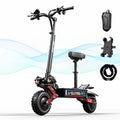 Cleytro Adult Electric Scooter 6000W 60V 50MPH 60 Miles Range Black