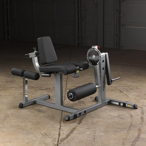 Body-Solid Adjustable Leg Extension and Curl Machine Silver