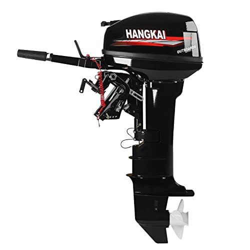 DUYIWAA 18HP 2-Stroke Heavy Duty Outboard Motor Engine Long Shaft for Fishing Boats