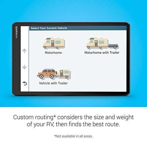 Garmin RV 1090 10" Navigator with Edge-to-Edge Display and Custom Routing Black