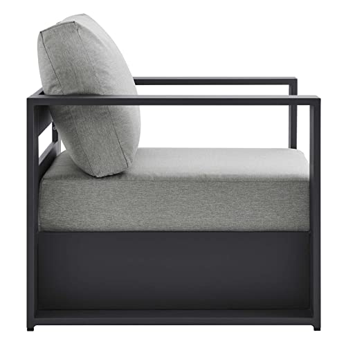 Modway Tahoe Aluminum 2-Piece Patio Set Gray Gray