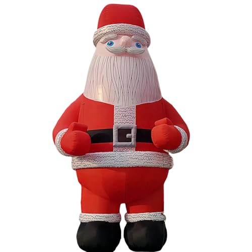 YBZCHLM Giant Christmas Inflatable Santa Claus with Gift Bag and LED Lights 20ft Red Model3