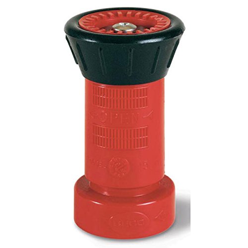Logistics Polycarbonate Fire Hose Nozzle 1 1/2" NST Fog/Shut-Off 78 gpm