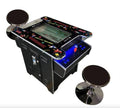 TOP US VIDEO ARCADES Full Size Cocktail Arcade Machine 2 Player 412 Games 22" LCD with Stools Black