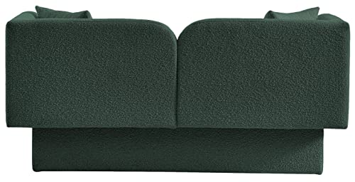 Meridian Furniture Marcel Collection Modern Loveseat Green