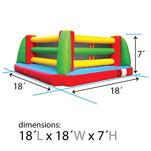 TentandTable Inflatable Boxing Ring 18' x 18' Multi-color