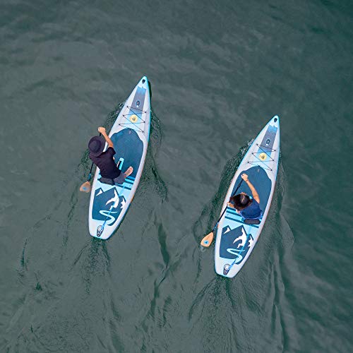 Body Glove Performer 11 Inflatable Stand Up Paddle Board Package Silver/Charcoal