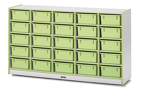 Jonti-Craft Rainbow Accents 25 Tub Mobile Storage Key Lime