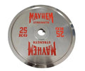 Mayhem Strength Chrome Calibrated Olympic Weight Plates 25KG Pair