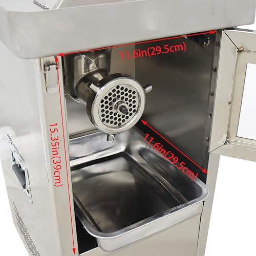 LGXEnzhuo Commercial Electric Meat Grinder Q7-22 2200W 300KG/H Gray