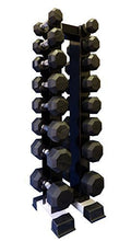 Ader Rubber Dumbbell Set 8 Pairs with Vertical Rack