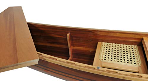 Old Modern Handicrafts Display Half Canoe Wall Art - 9 ft Multicolor