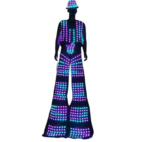 Earthradius Pixels LED Robot Suit Costume Multicolor X-Large