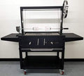 MCP Island Grills Outdoor Charcoal BBQ Santa Maria Rotisserie Grill Stainless Steel