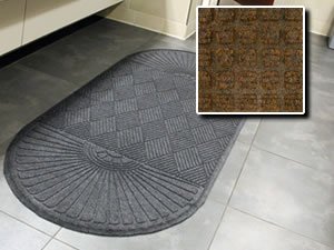 FloorGuard Heavy Duty All Purpose Entrance Mat Diamond 6' x 18' Brown
