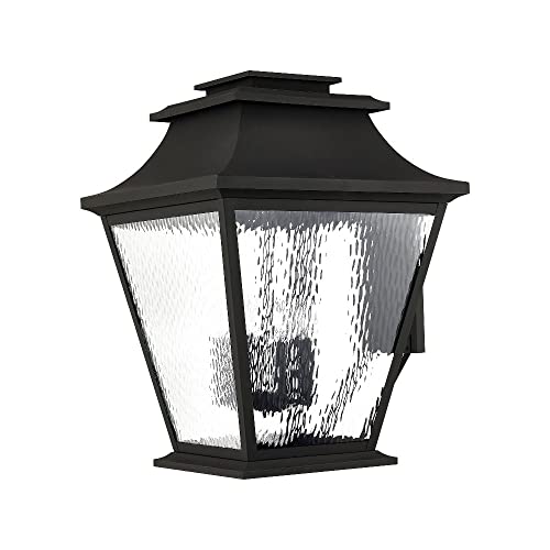Livex Hathaway 6-Light Outdoor Wall Lantern Black