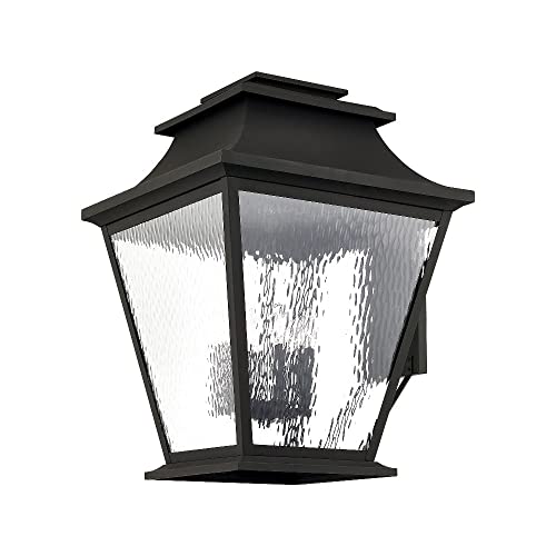 Livex Hathaway 6-Light Outdoor Wall Lantern Black