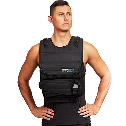 RUNmax RUNFast Weighted Vest With Shoulder Pads Black