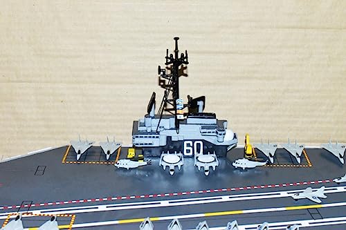 Squadron Nostalgia LLC USS Saratoga CV-60 Aircraft Carrier Scale Model Mahogany Multi-Colored