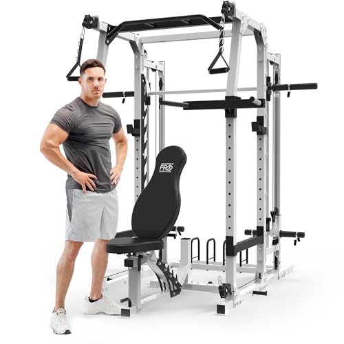 Marcy 3 in 1 Smith Machine Home Gym System Black