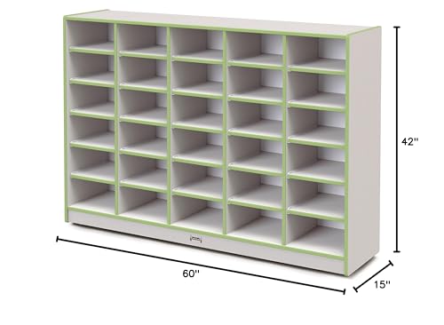 Jonti-Craft Rainbow Accents 30 Tub Mobile Storage Key Lime