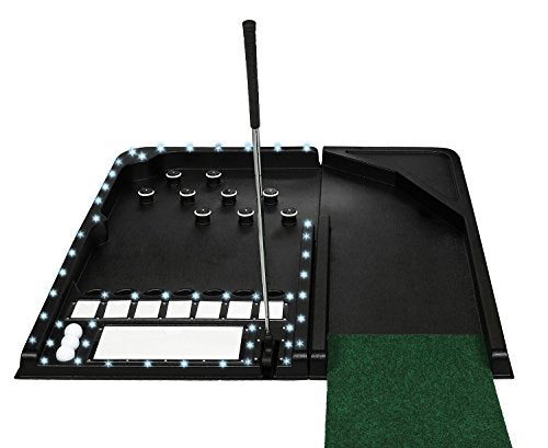 Prize Wheels R Fun Prize Putt for Prizes Mini Golf with LED Lights Black