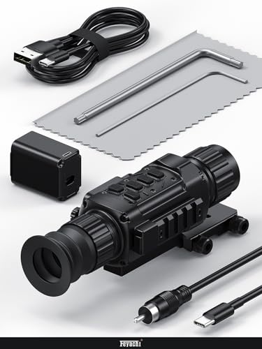 Feyachi Thermal Scope TH-25 384 x 288 Thermal Imaging Scope for Hunting Black