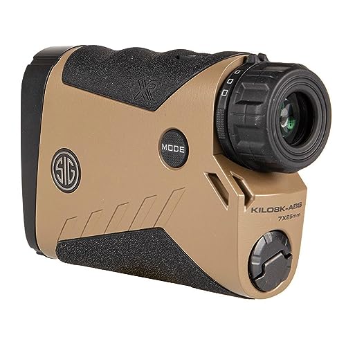 Sig Sauer KILO8K-ABS 7x25mm Tactical Hunting Laser Monocular Rangefinder Brown