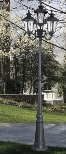 Livex 7869-14 Oxford 4 Light Outdoor Post Black