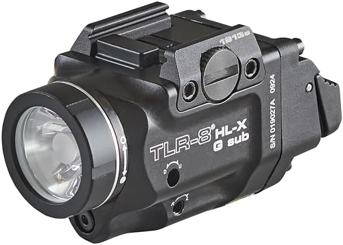 Streamlight TLR-8 HL-X G 1000-Lumen Tactical Flashlight with Green Laser Black