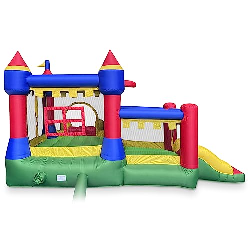 Cloud 9 Inflatable Castle Bounce House with Blower Multicolor