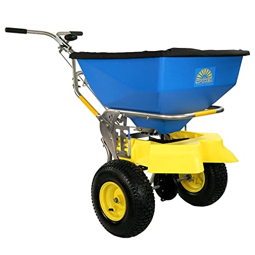 Spyker Winter Spreader Kit Ergo-Pro 100 Pound Ice Melt Spreader Blue
