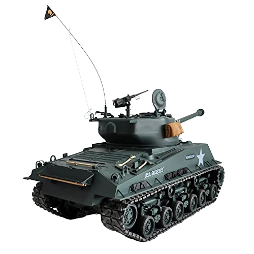 HOOBEN M4A3E8 Fury Sherman RC Tank Model RTR Assembled Green Version 6620F