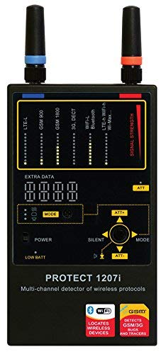 Spy Tec Anti Spy RF Signal Bug Detector Black