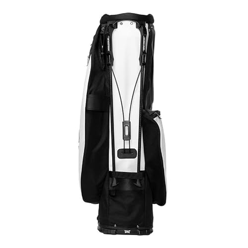 PXG Hybrid Golf Carry Bag with Stand, 4-Point Single Carry Straps - Black/White